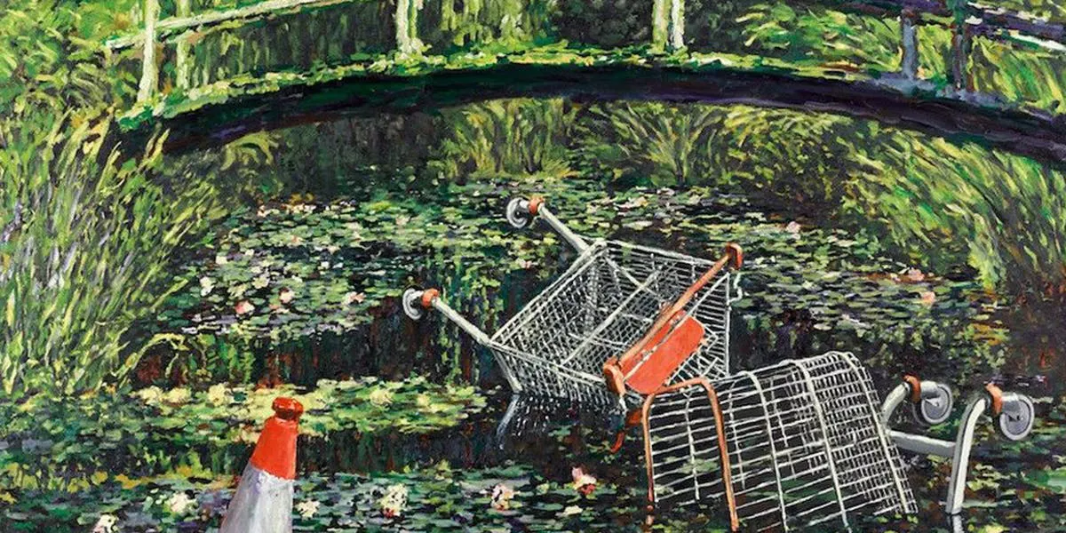 Banksy, Show Me The Monet (détail), 2005, image © Sotheby’s
