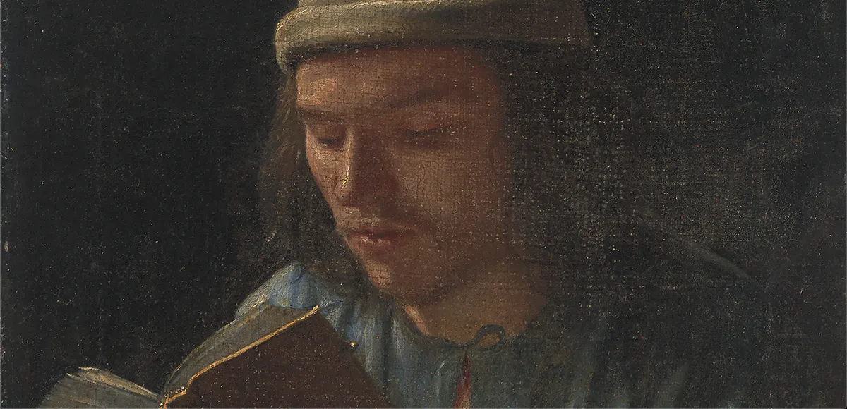 Michiel Sweerts (1618 Brüssel - 1664 Goa), Selbstportrait, lesend, Öl/Lwd. | Foto: © Schuler (Detail)