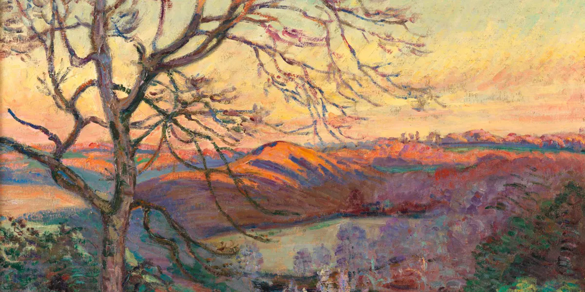Armand Guillaumin (1841-1927), Paysage de Crozant, Le Puy Barriou, vers 1889, huile sur toile. Photo © Expertisez.com (détail)