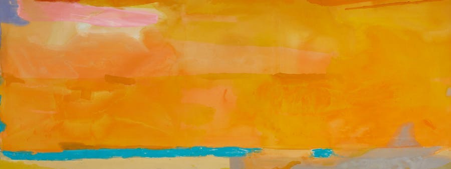Helen Frankenthaler, 'Royal Fireworks', 1975, akryl på duk. Foto © Sotheby's

