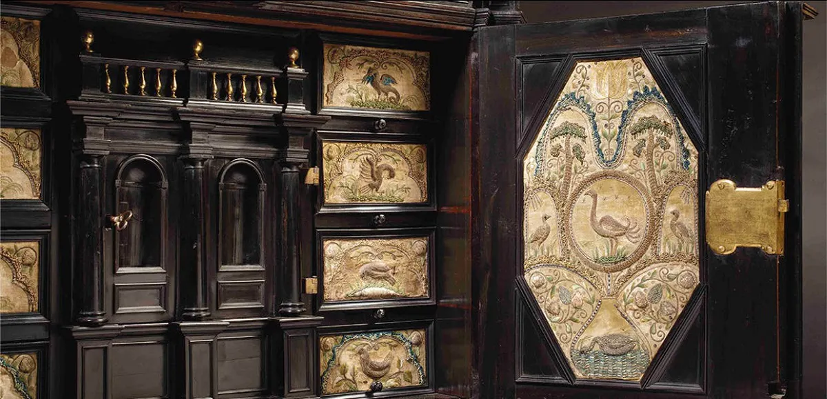 Gabinete en ébano (detalle). Amberes (s. XVII). Imagen vía: © Hermann Historica GmbH 2019