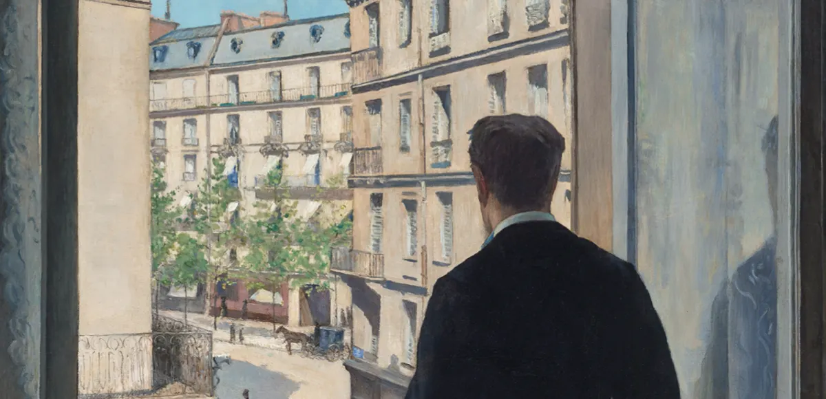 Gustave Caillebotte (1848-1894), Jeune homme à sa fenêtre, 1876, Öl/Lwd., 116 x 81 cm. Foto © Christie's (Detail)