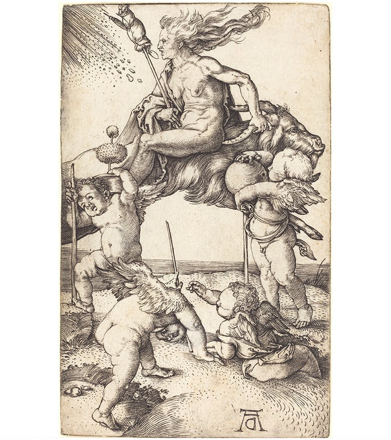 Albrecht Dürer (1471-1528), The Witch, c. 1500/01, copperplate engraving, 11.4 x 7 cm, National Gallery of Art, Washington, D. C. Photo via Wikimedia Commons, Licence CC0