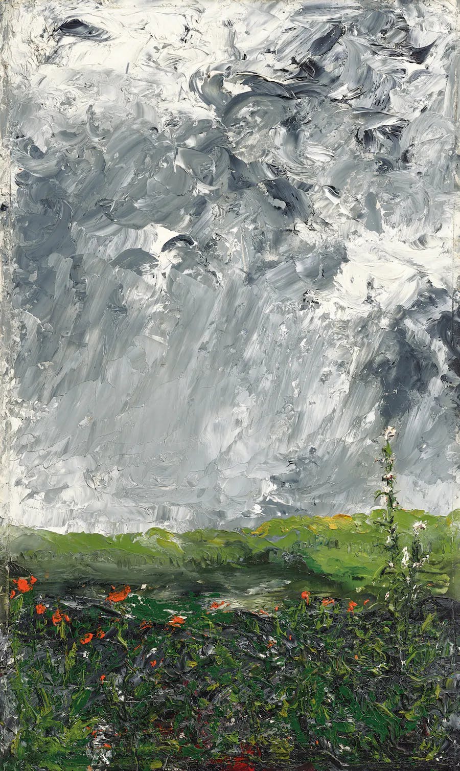 August Strindberg, 'Blomman på heden', olja på pannå, 49,6 x 30,2 cm, Stockholm 1902. Foto © Christie's 