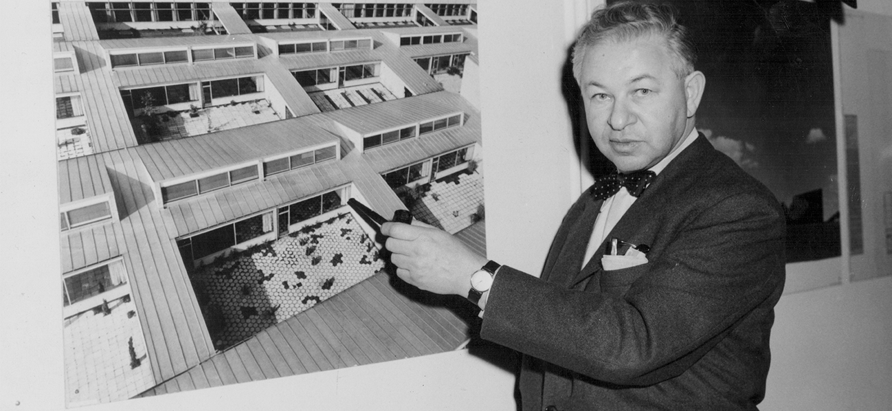 Arkitekten och designern Arne Jacobsen är en av Danmarks största genom tiderna. Foto Getty Images (detalj)