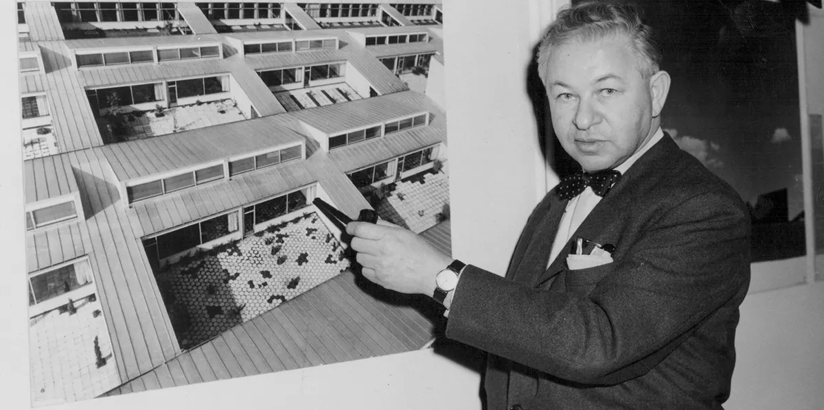 Arkitekten och designern Arne Jacobsen är en av Danmarks största genom tiderna. Foto Getty Images (detalj)