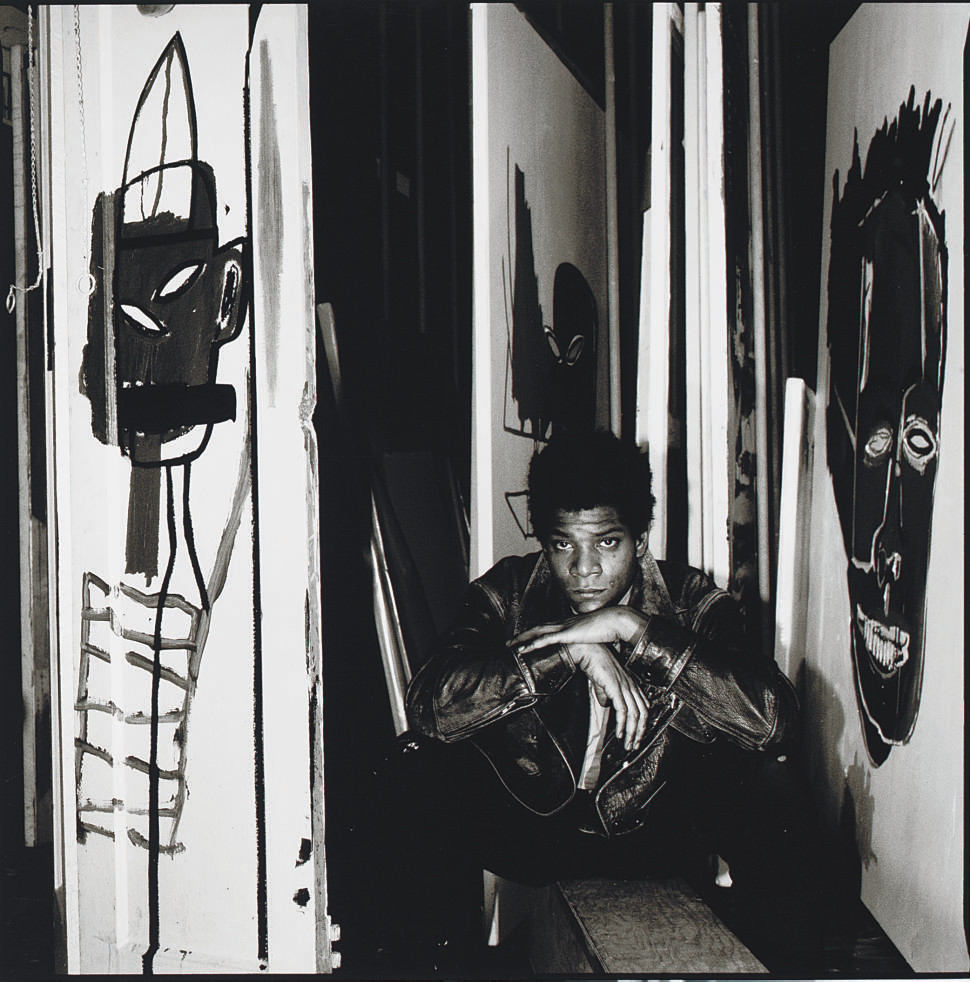 David Bailey (b.1938), ‘Jean-Michel Basquiat’, 1989, gelatin silver print, 40.6 cm x 40.6cm. Photo: Christie’s