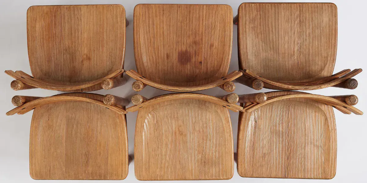 Axel Einar Hjorth, chaises du modèle "Sandhamn", Nordiska Kompaniet, 1931-32 Photo © Bukowskis