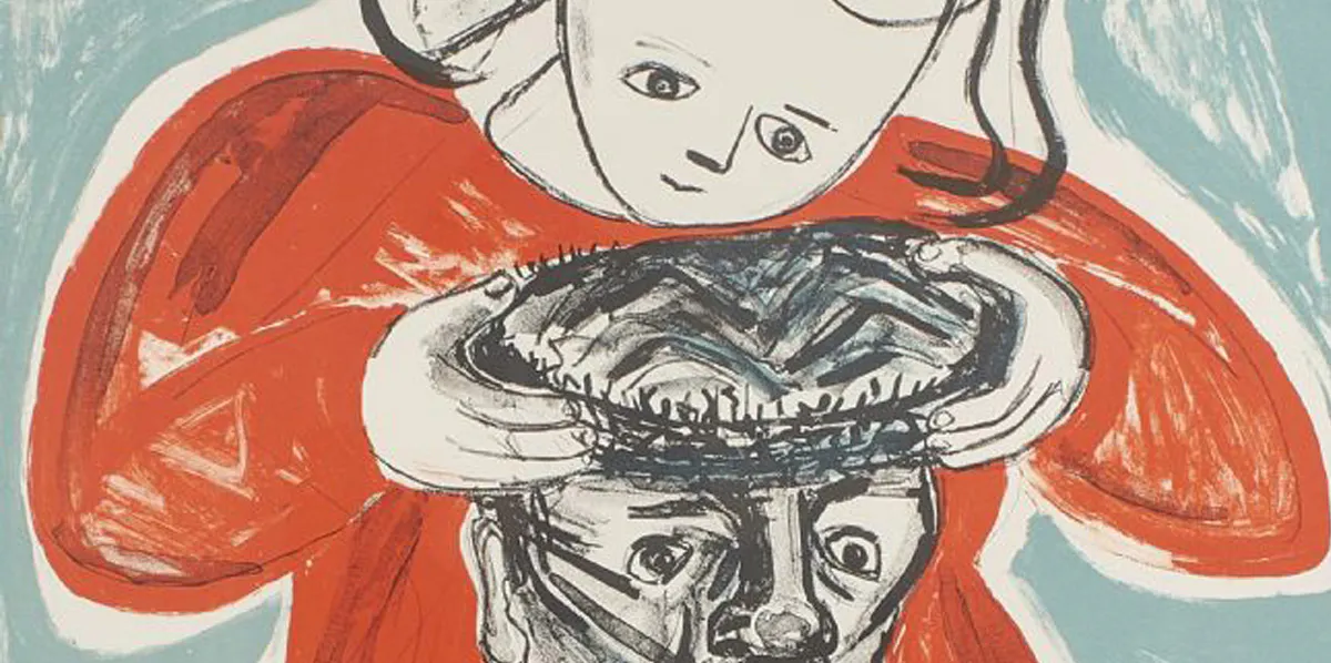 Lena Cronqvist (1938), färglitografi, signerad, numrerad 148/170, 70x50 cm (detalj). Foto: Metropol Auktioner