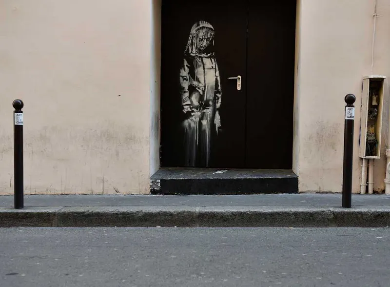 Una obra firmada por Banksy ha sido robada en París