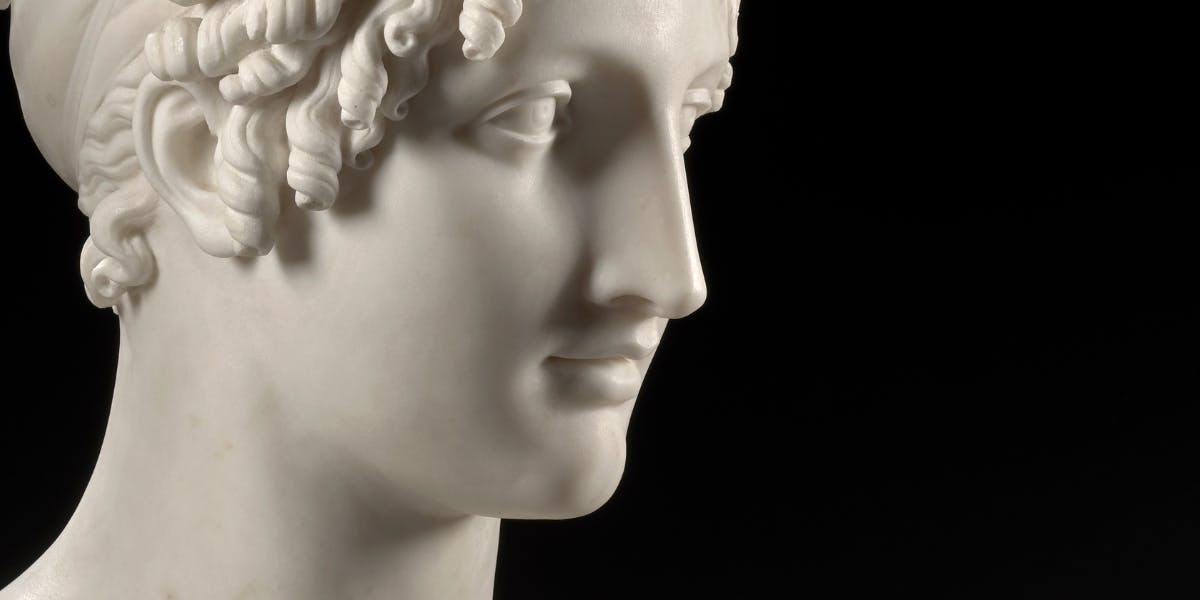 An Important Antonio Canova Marble Heads to Auction