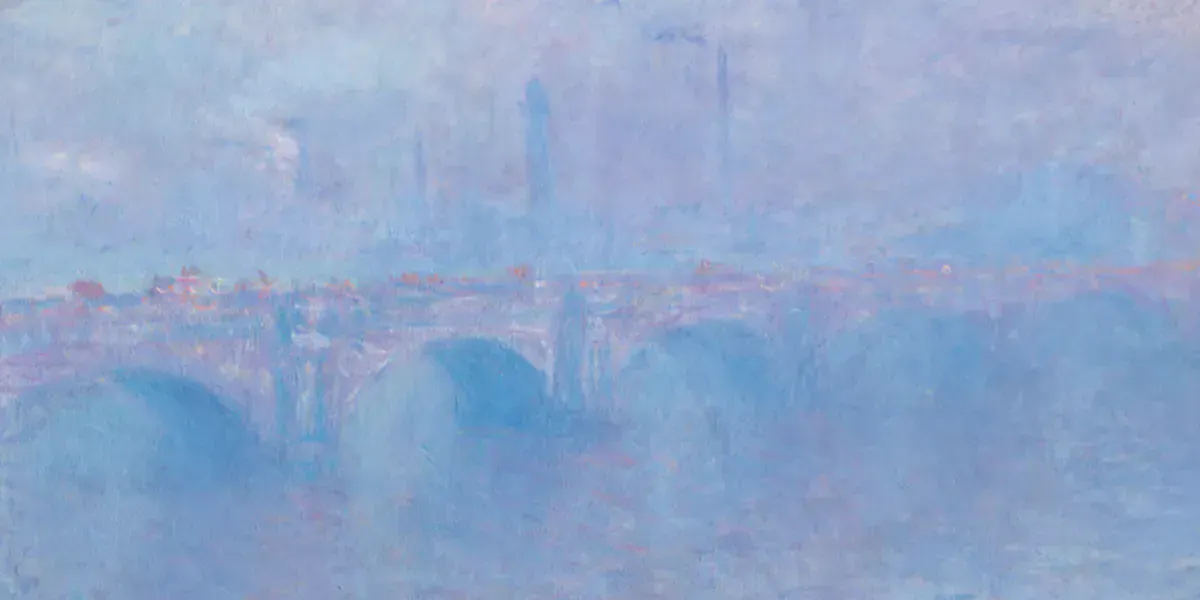 Claude Monet (1840-1926), ‘Pont de Waterloo, effet de brouillard’ (Waterloo Bridge, fog effect), 1899-1903, oil on canvas, signed and dated, 65.7 x 100.2 cm (detail). Photo © Christie's 