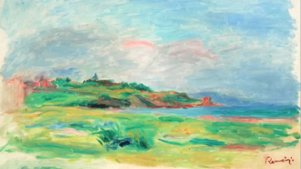 Pierre-Auguste Renoir, Golfe, Mer, Falaises Vertes, 1895, image ©Dorotheum