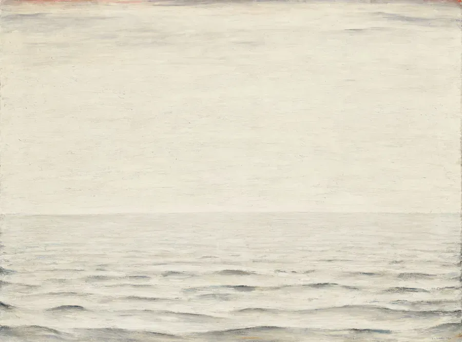 Laurence Stephen Lowry R.A. (1887-1976), The Sea, 1964, huile sur toile. Photo © Christie's