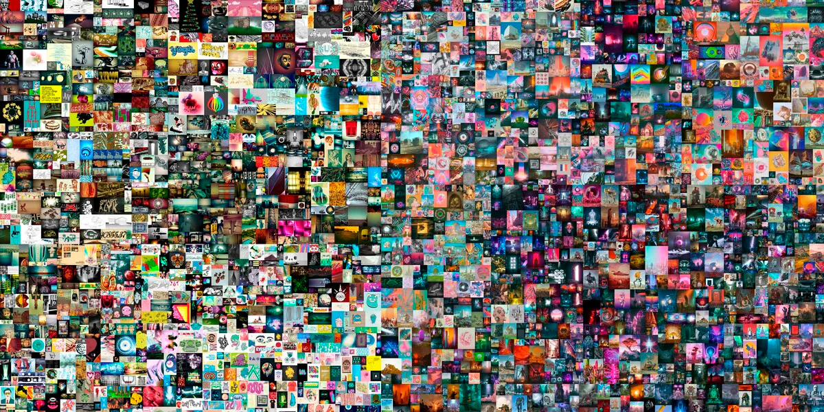Beeple, ‘Everydays: The First 5000 Days’, 2021, digital [detail]. Photo © Christie’s