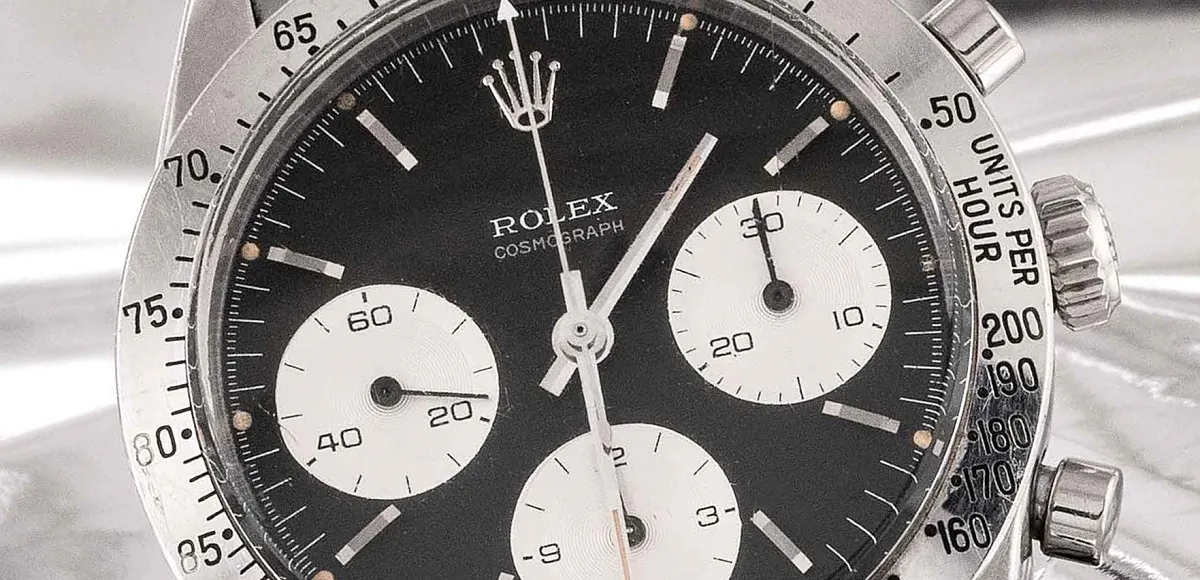 ROLEX. Reloj Cosmograph Daytona en acero (detalle)