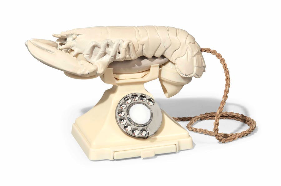 Salvador Dalí och Edward James, ‘Lobster Telephone (white aphrodisiac)’, 1936. Foto © Christie’s