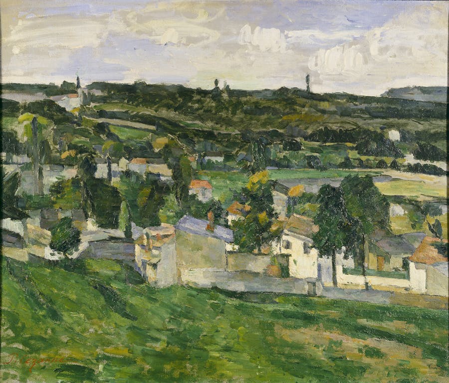 Paul Cézanne, Vue d'Auvers-sur-Oise, 1879–1880, image Wikimedia Commons