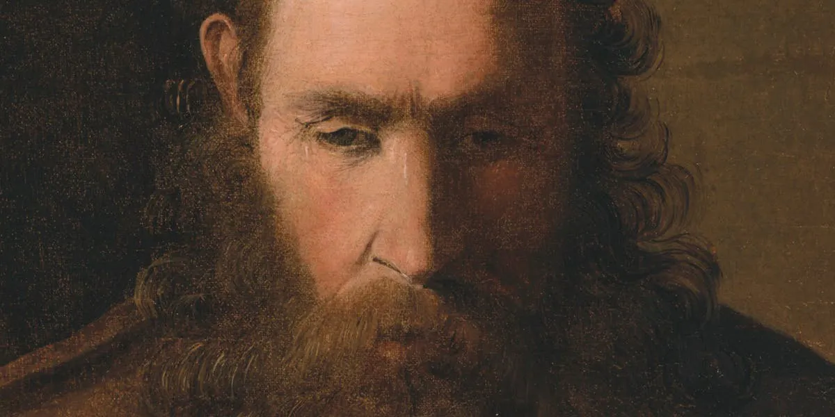 Georges de La Tour (1593 Vic-sur-Seille-1653 Lunéville), Saint André, olio su tela, 62 x 50.5 cm (dettaglio). Foto © Christie's