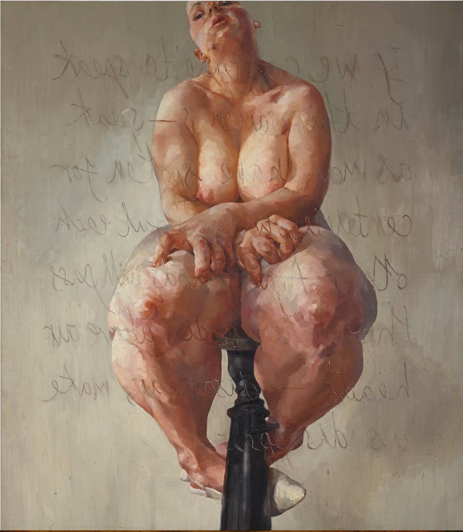 Jenny Saville, 'Propped', 1992. Foto © Sotheby's
