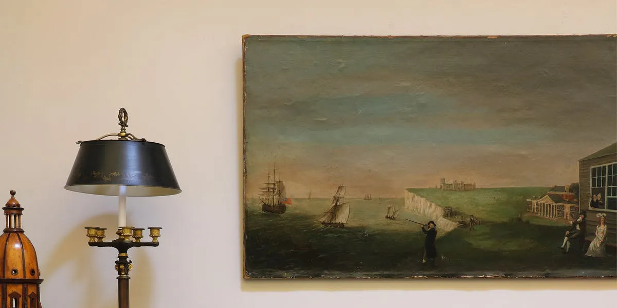 Englischer naiver Maler, "A Coastal Landscape", Sammlung Min Hogg | Foto: © Sworders