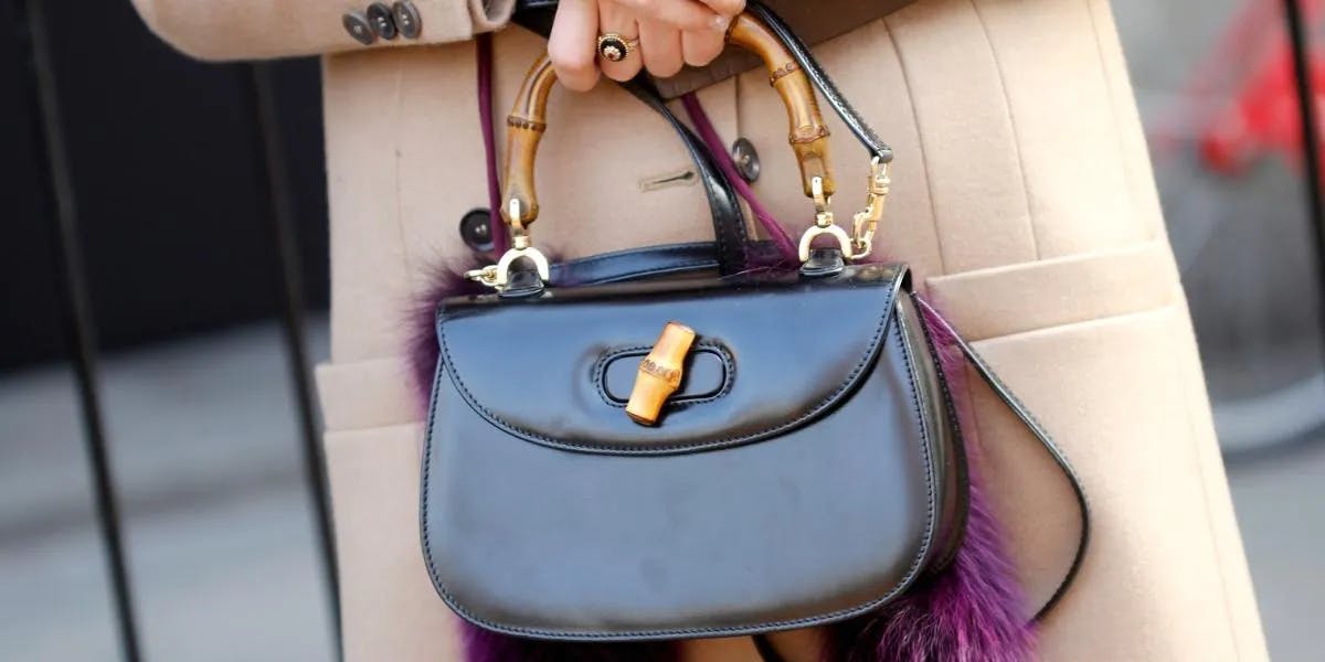 Gucci top sac bamboo