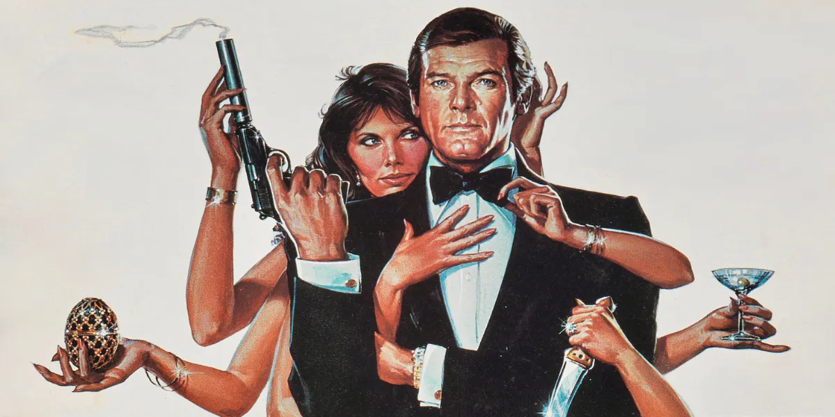 Roger Moore's personal copy of Octopussy's film program. Photo © Bonhams (detail)