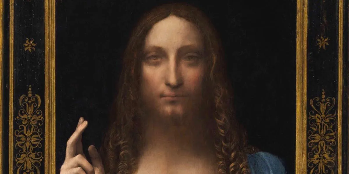 Leonardo da Vinci, ‘Salvator Mundi’ [detail], c. 1500, oil on walnut panel. Photo: Christie’s