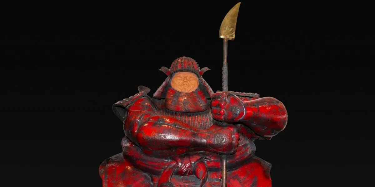 Matteo Pugliese. "Samurai Guardian V," bronze. © Alex Cooper (detail)