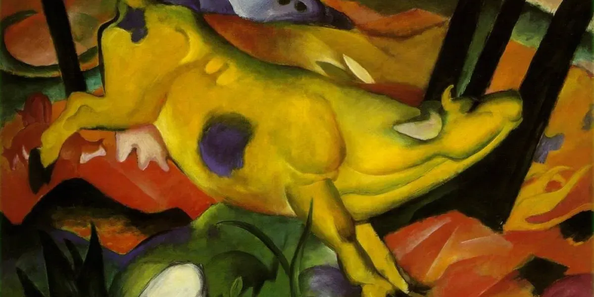 Franz Marc, La vache jaune, 1911, Solomon R. Guggenheim Museum, New York. Photo domaine public
