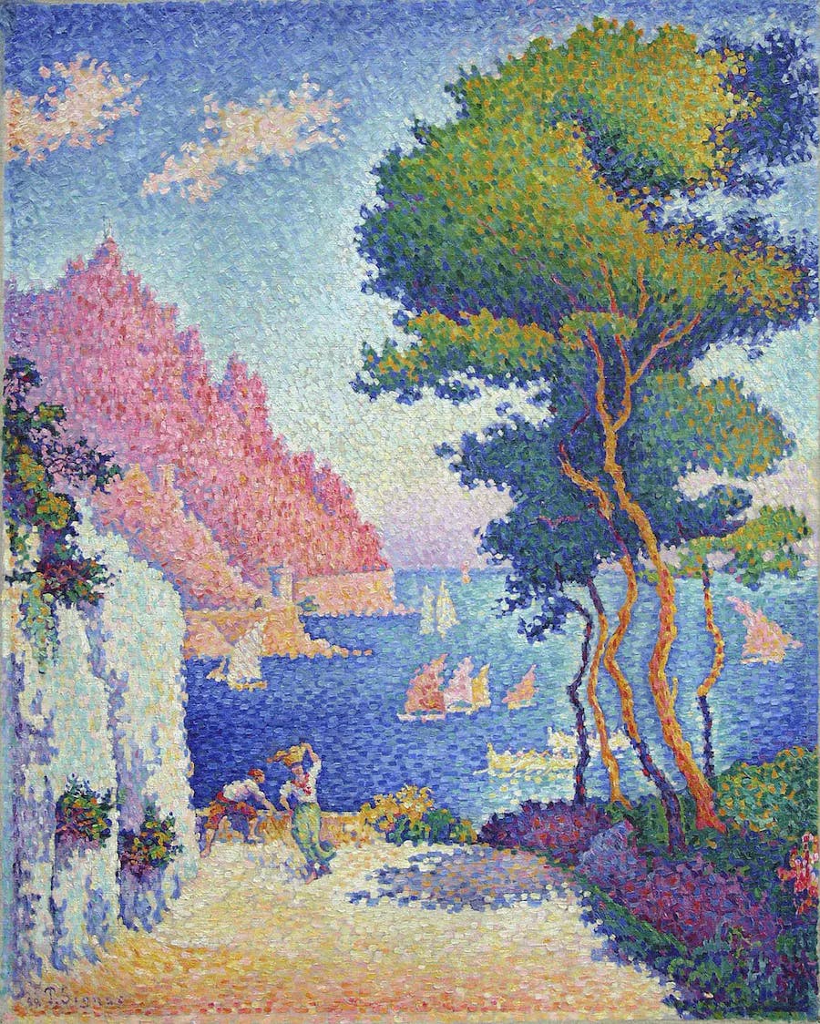 Paul Signac (1863-1935), Capo di Noli, 1898, oil on canvas, 93.5 x 75 cm, Wallraf-Richartz-Museum & Fondation Corboud, Cologne. Public domain image 
