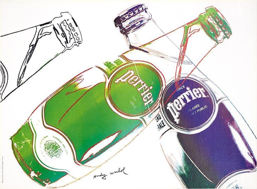 Andy Warhol, Perrier White, 1983. Foto: Artsnap