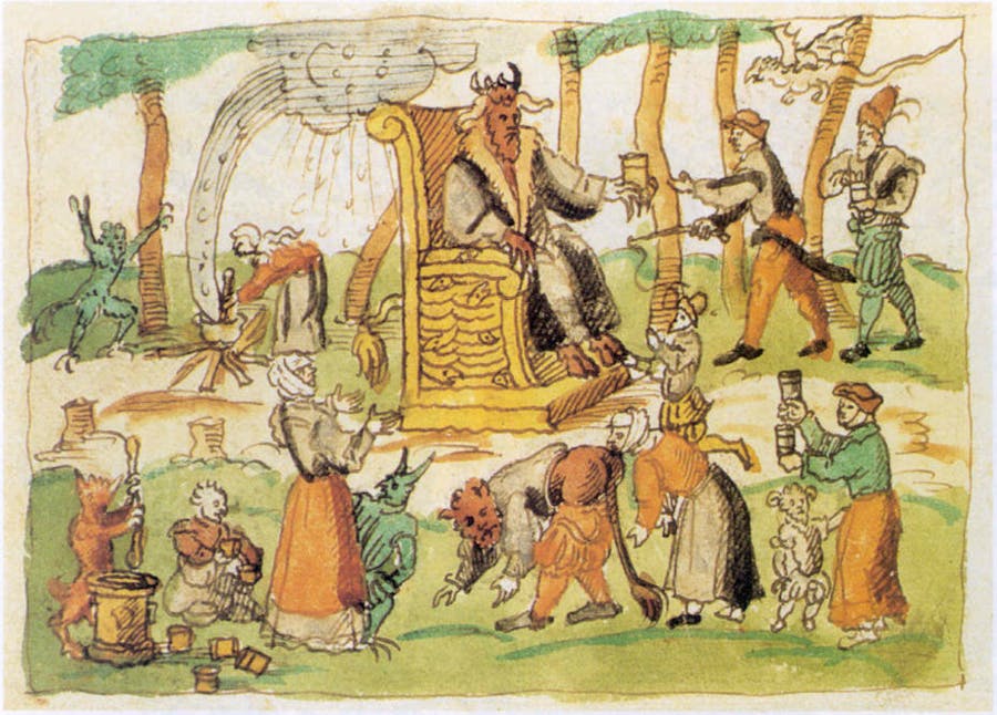 A witches' sabbath as it was imagined in the 16th century. Photo public domain
