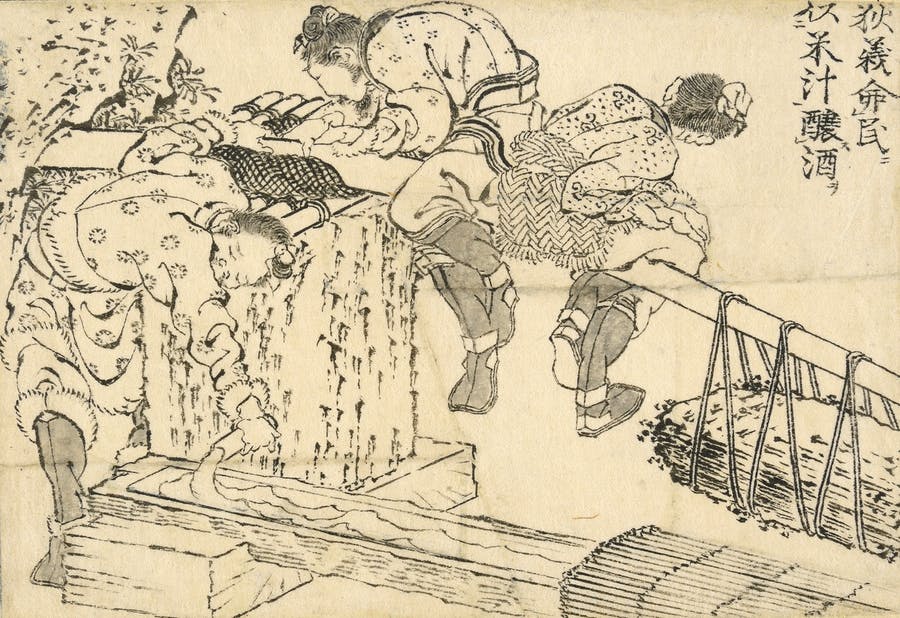Yoshitoshi 芳年: A Ghost Jizō Startles a Near-Sighted Old