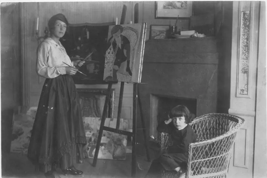Sigrid Hjertén e Iván Grünewald (1916). Imagen vía: © www.schirn.de