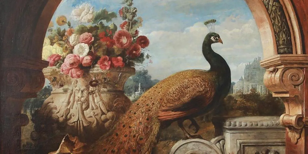 George Lance (British, 1802-1864), "Now Reigns Here a Very Very Peacock." Immagine © New Orleans Auction Galleries (dettaglio)