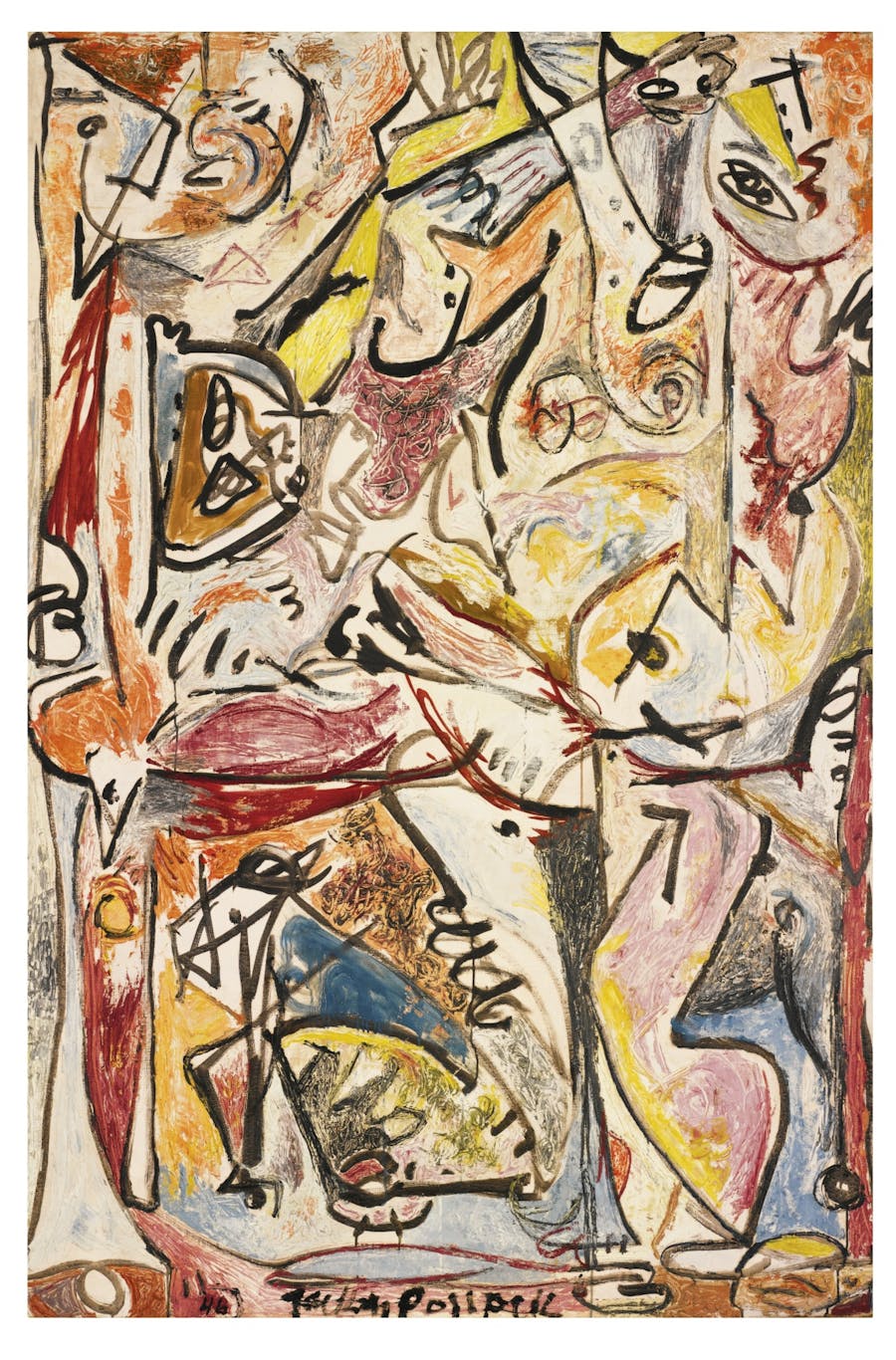 Jackson Pollock, ‘The Blue Unconscious’, 1946, oil on canvas. Photo © Sotheby’s