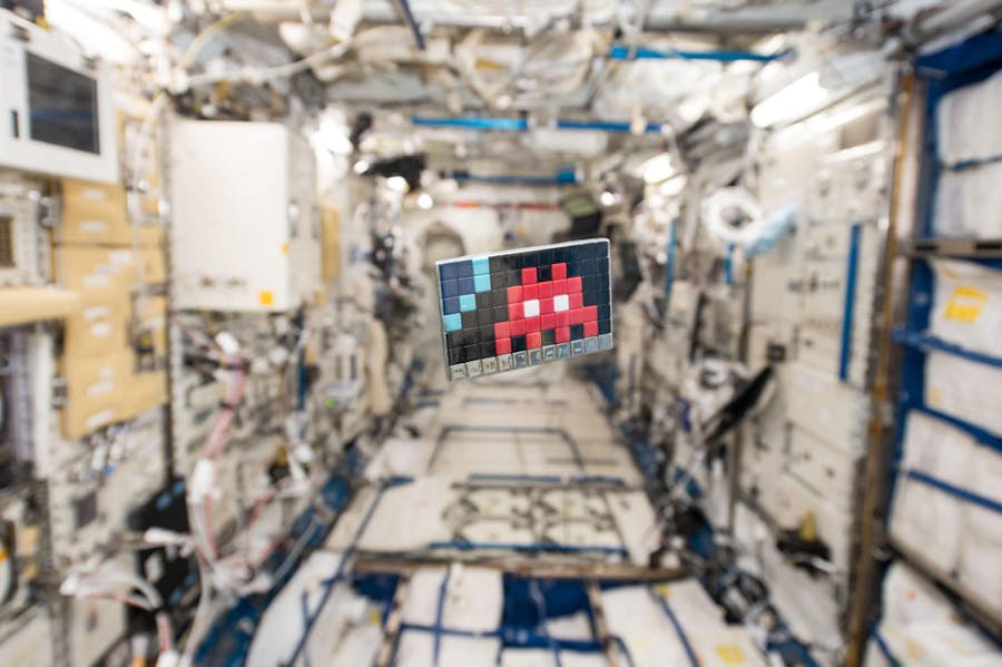 invader, Space2, mosaic, image via Telerama