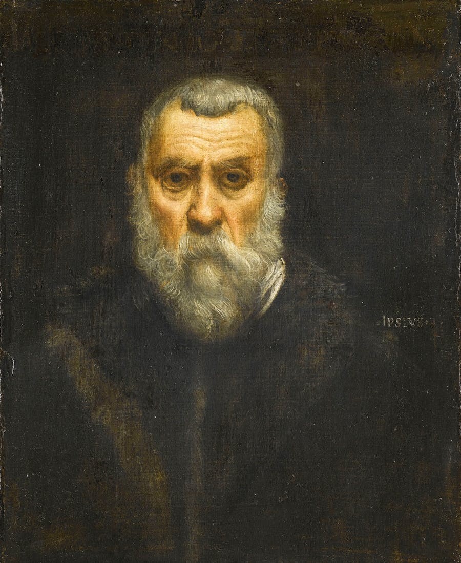 Jacopo Tintoretto, Self Portrait. 1588, oil on canvas. Public domain image