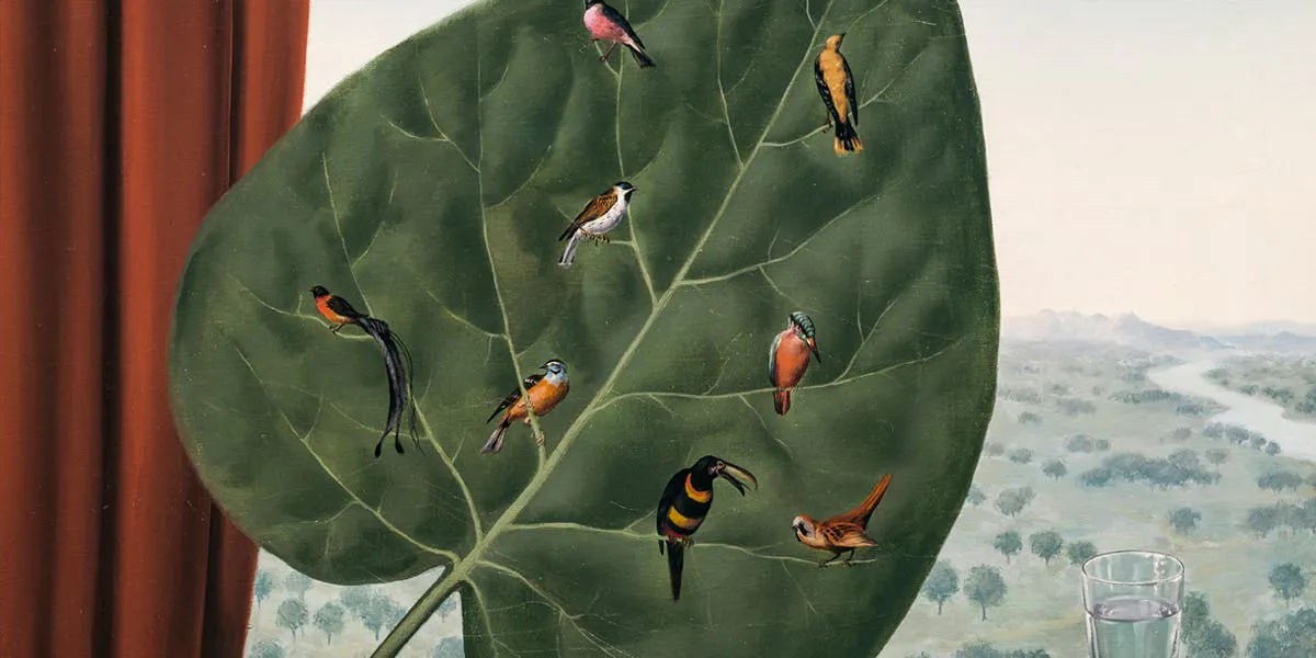 René Magritte (1898-1967), ‘Le regard intérieur’, 1942, olja på duk, 59,5 x 72,5 cm. Foto DEA / A. DAGLI ORTI / Contributor via Getty Images (detalj)