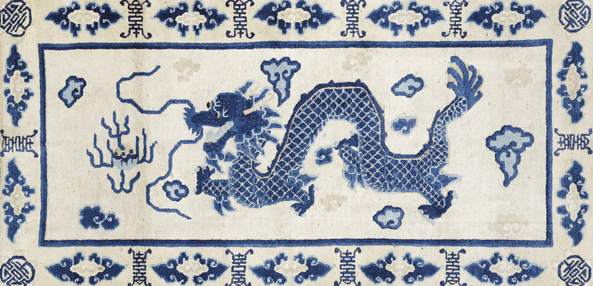 Tappeto Cinese, Pechino, fine della dinastia Qing, 1900 circa, cm 173X92. Stima € 2.000 - 4.000. Foto © Wannenes