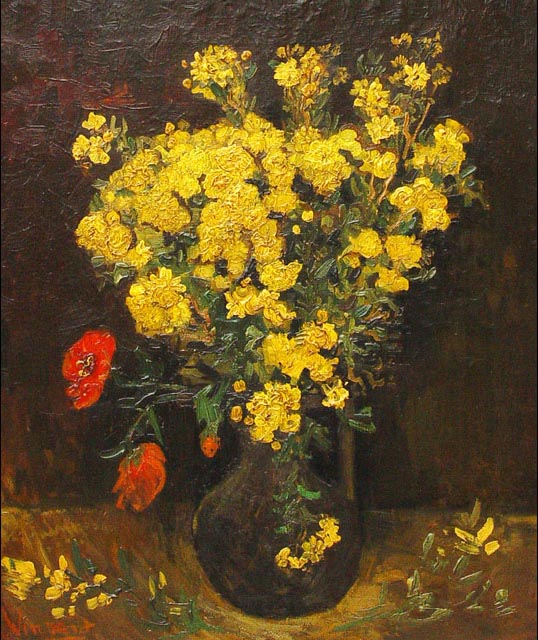 tableau fleurs van gogh