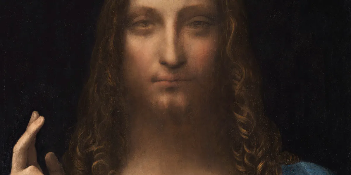 Léonard de Vinci, Salvator Mundi (détail), vers 1500, huile sur panneau, image CCØ