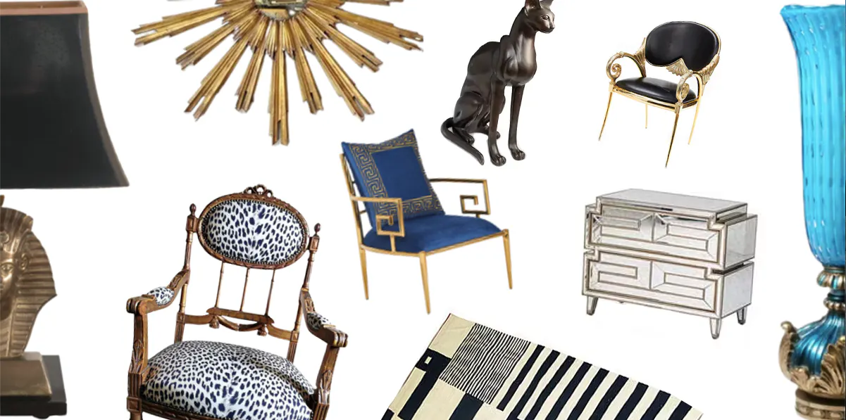 Collage aus Foto-Details von © Clars, © Rago, © Lots Road Auctioneers, © intOndo, © Bonhams, © 2Covet
