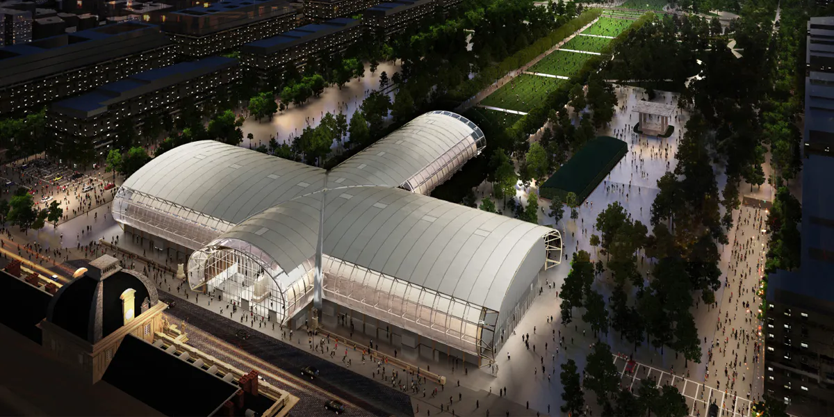 Grand Palais Éphémère. Photo © Wilmotte & Associés Architectes / Art Paris Art Fair (détail)