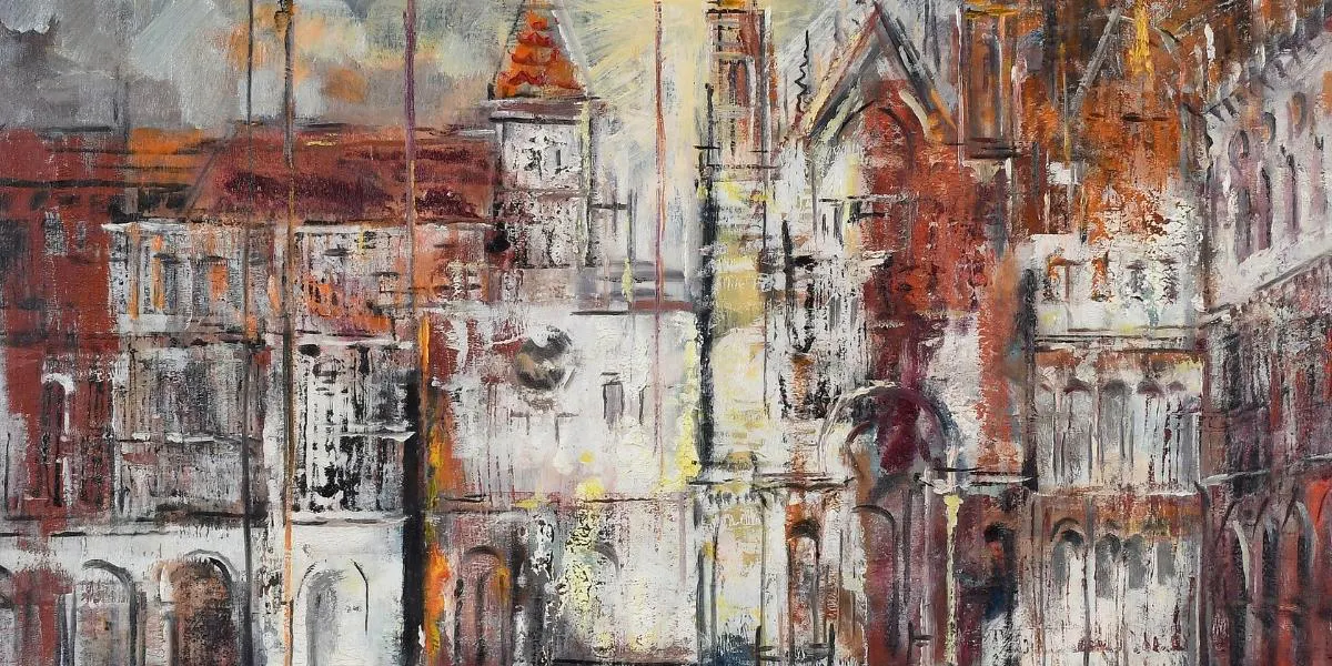 Lamar Dodd, In Venice. Image © Brunk Auctions (detail)