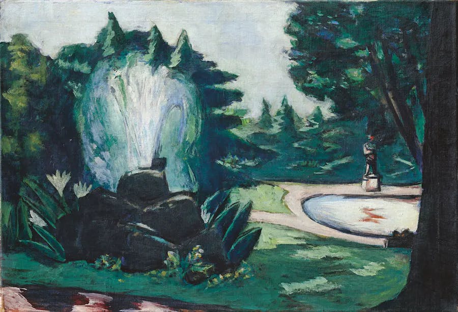 Max Beckmann (1884-1950), 'Springbrunnen in Baden-Baden', 1936, olja på duk, 65 x 95 cm. Foto © Grisebach