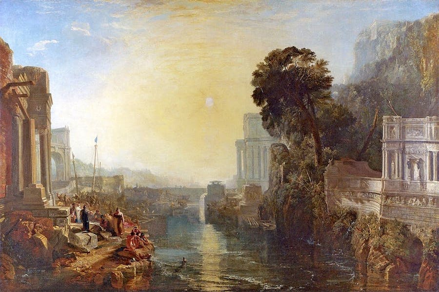 William Turner, 'Dido building Carthage', also known as 'The Rise of the Carthaginian Empire', 1815, London, National Gallery. Public domain image