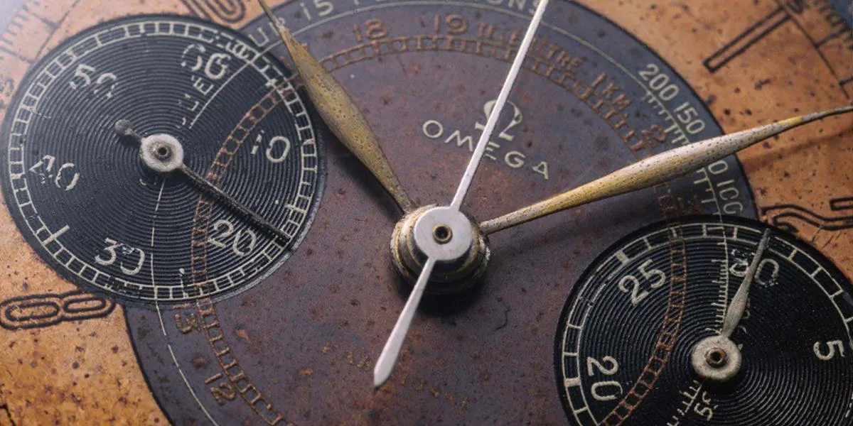 Omega Chronograph ref. 2393, Omega 33.3 caliber, cirka 1940. Foto: Aguttes
