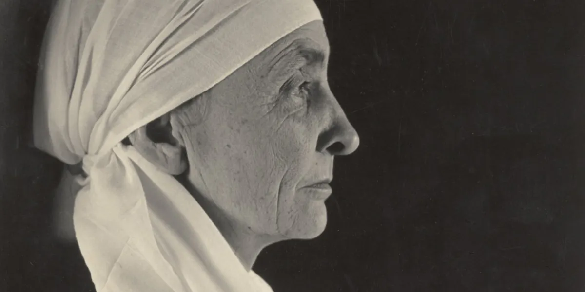 Phillipe Halsman, Georgia O'Keeffe, 1948, épreuve argentique sur gélatine, image © Sotheby's